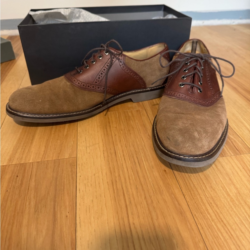 Johnston & Murphy Men's Brown Leather Oxford Shoes